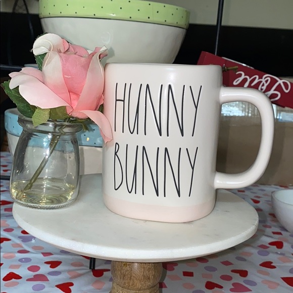 Rae Dunn☕️2021 HUNNY🐰BUNNY PINK trim/interior🐰🐰 - Picture 3 of 5